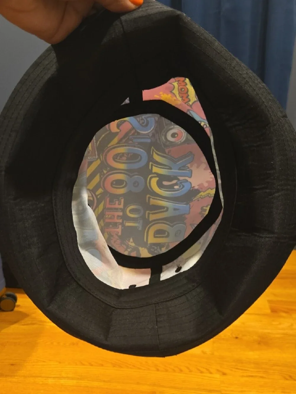 Adult 'Back to 80s' Colorful Graphic Bucket Hat
